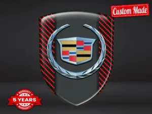 Cadillac Emblema Resina Look Esclusivo Etichette Cupola Superiori ST
